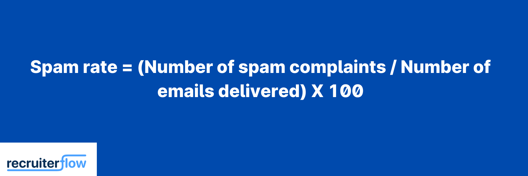 how to calculate spam rate