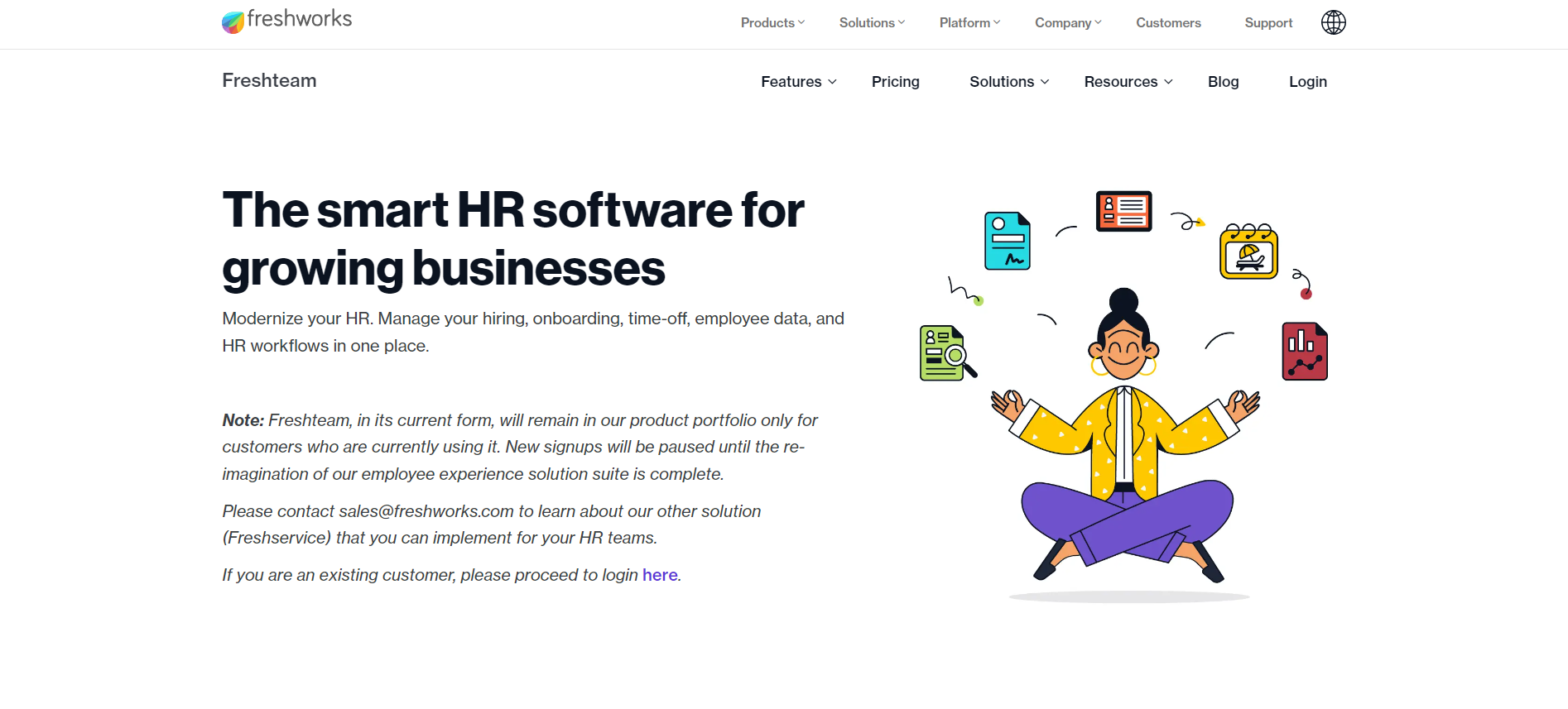freshworks employee onboarding software