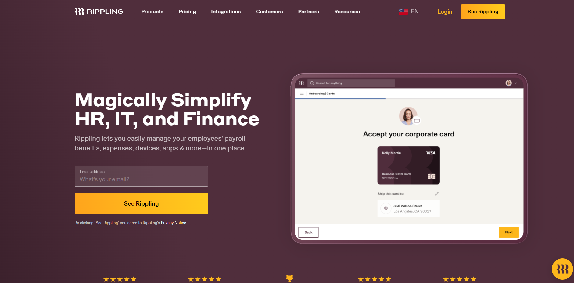 Rippling payroll software