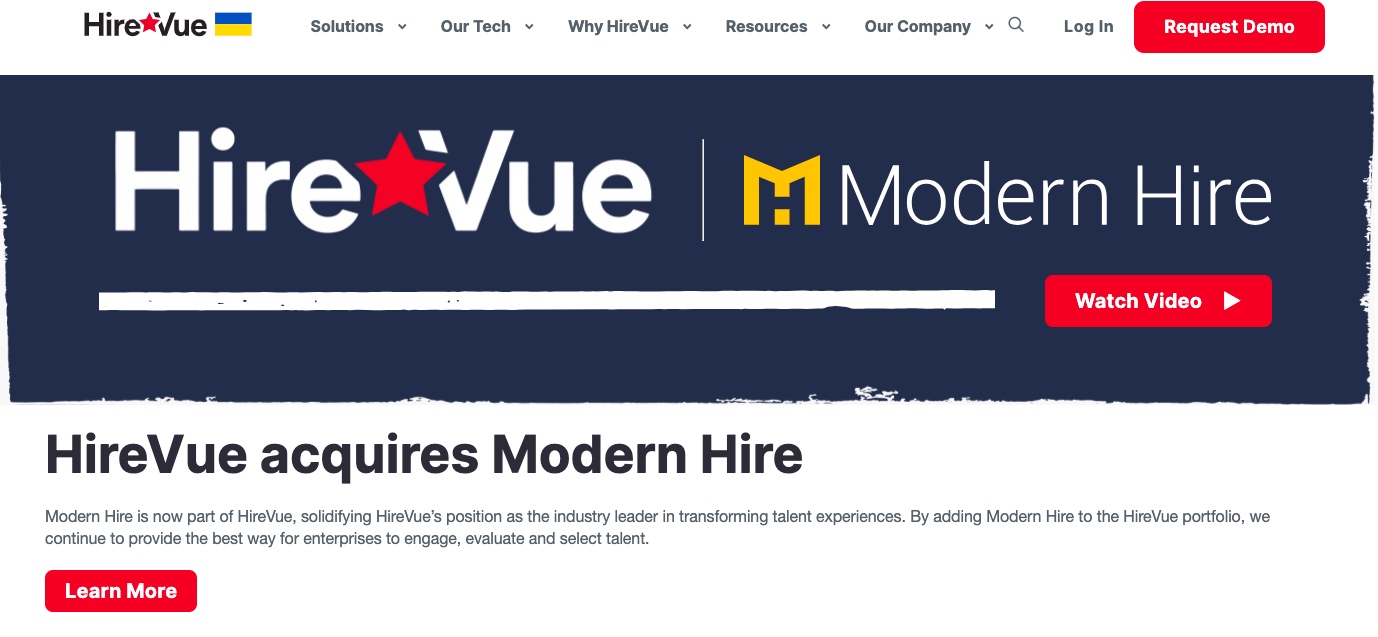 Video interviewing software HireVue