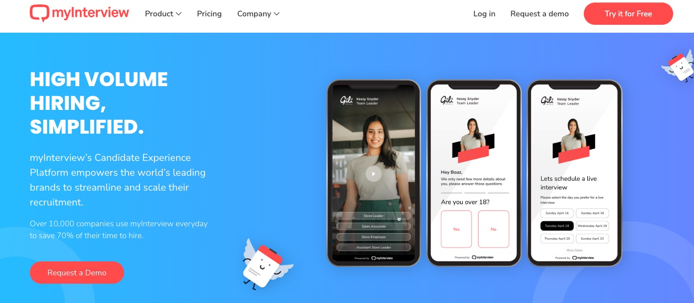 myInterview: Intelligent Candidate Video Screening