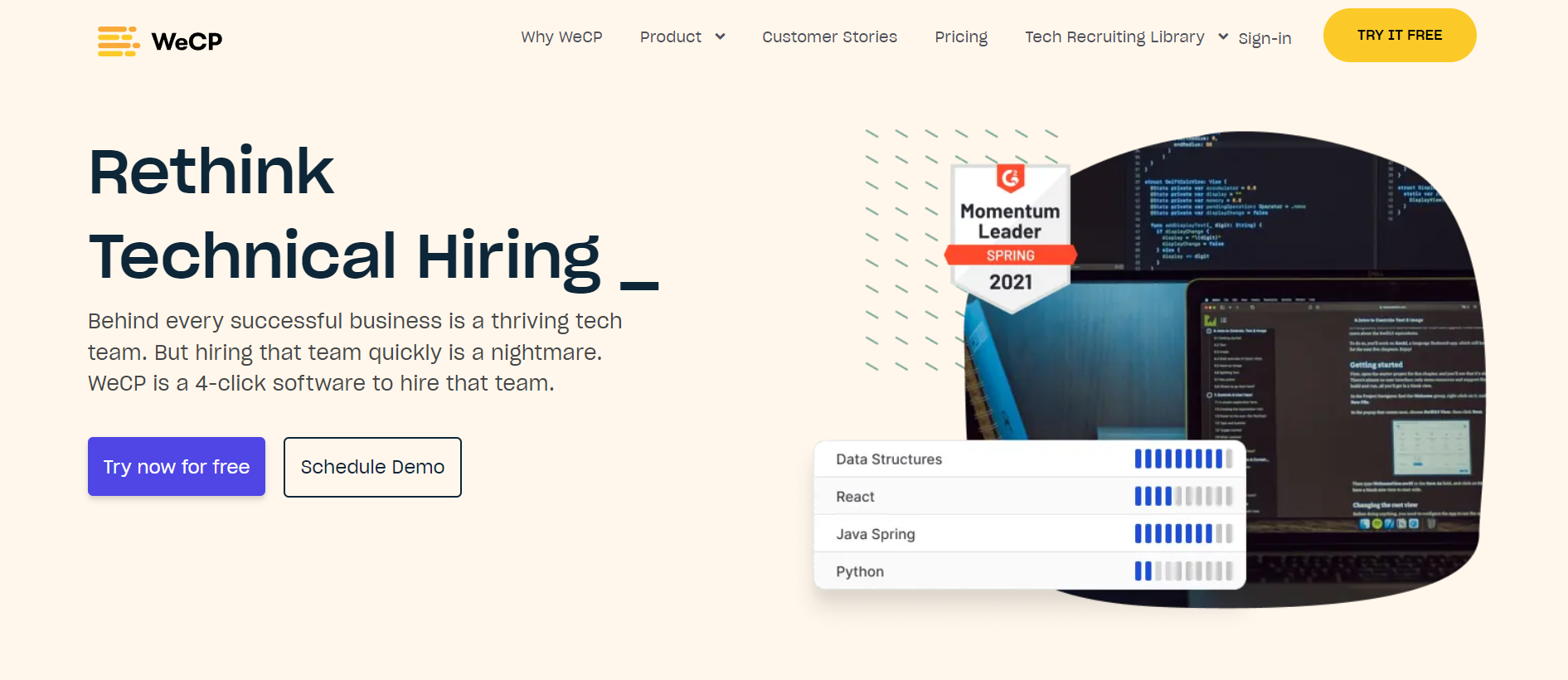WeCP talent assessment tool