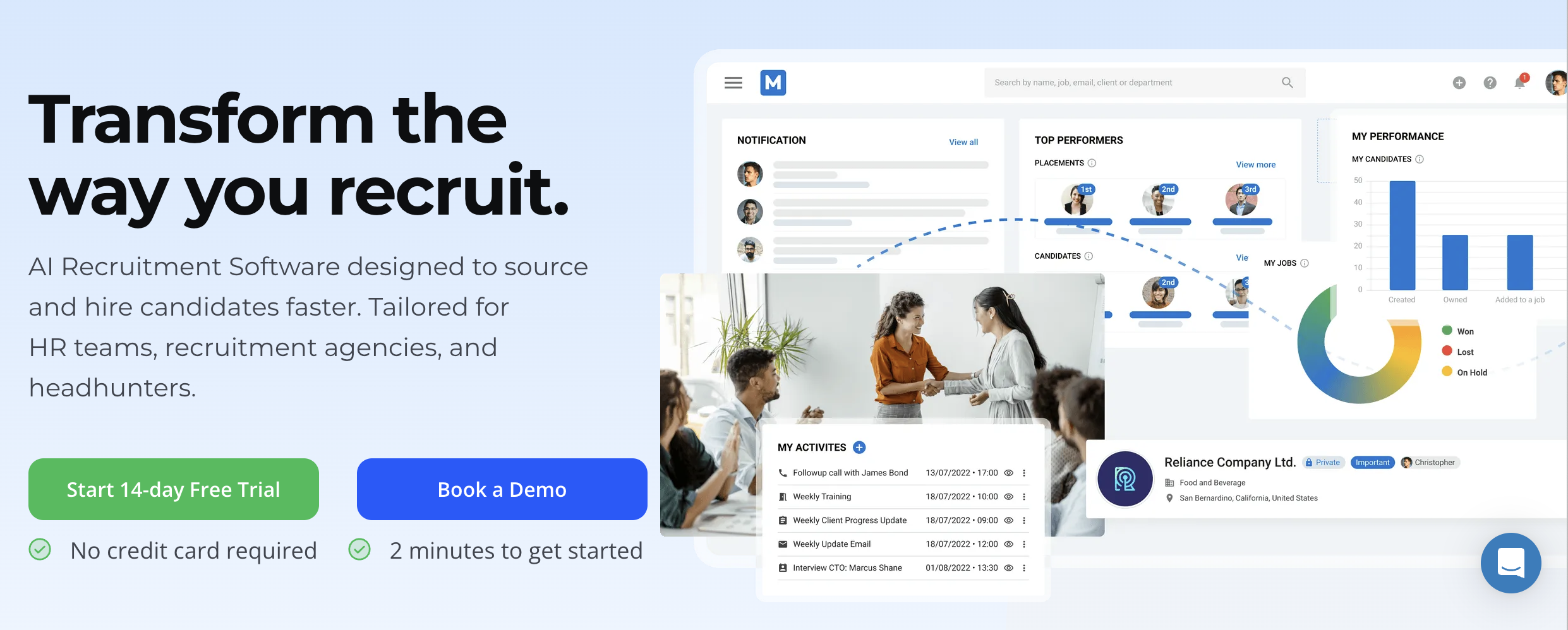 Manatal AI recruitment software
