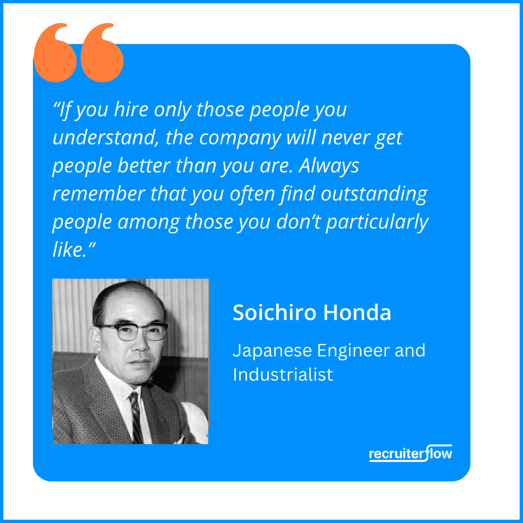 Take a chance on unique talents - Hiring Quote