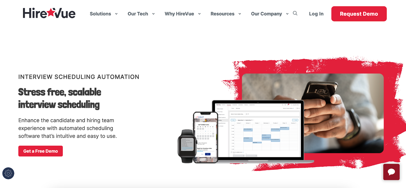 HireVue - scheduling interview software