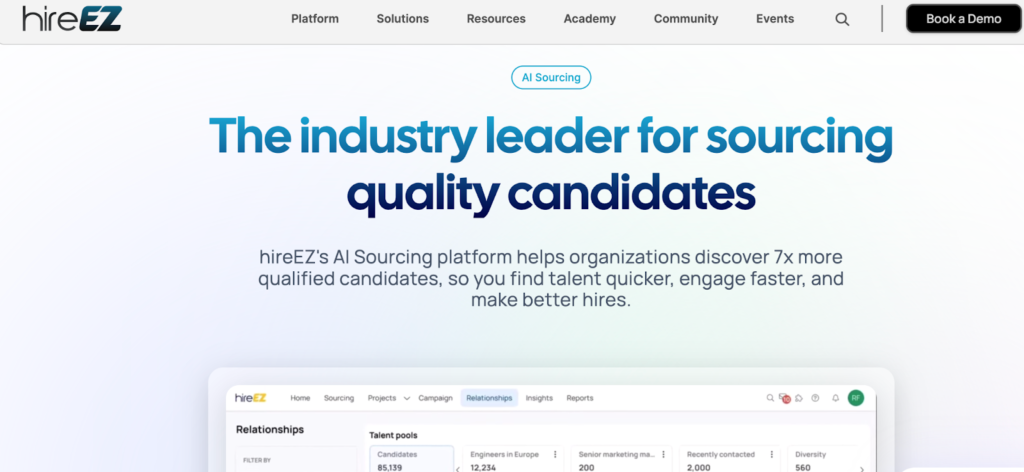 Candidate sourcing software