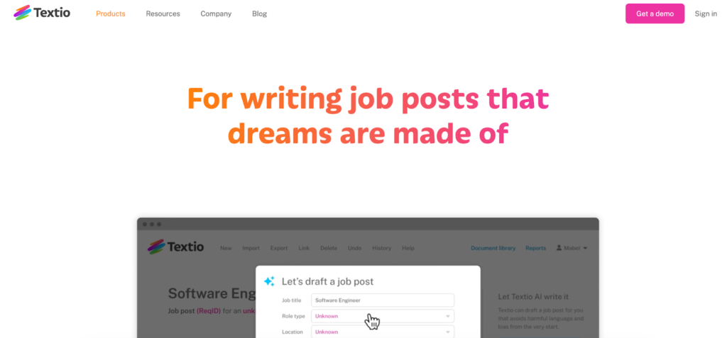 Textio - diversity recruitment