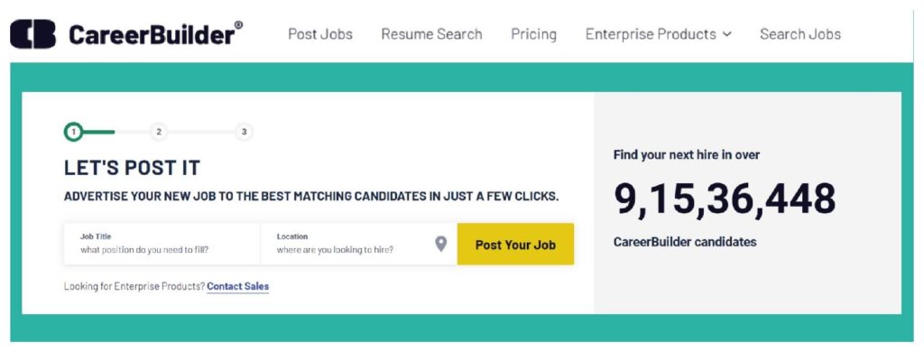 CareerBuilder - Free job posting sites for recruiters