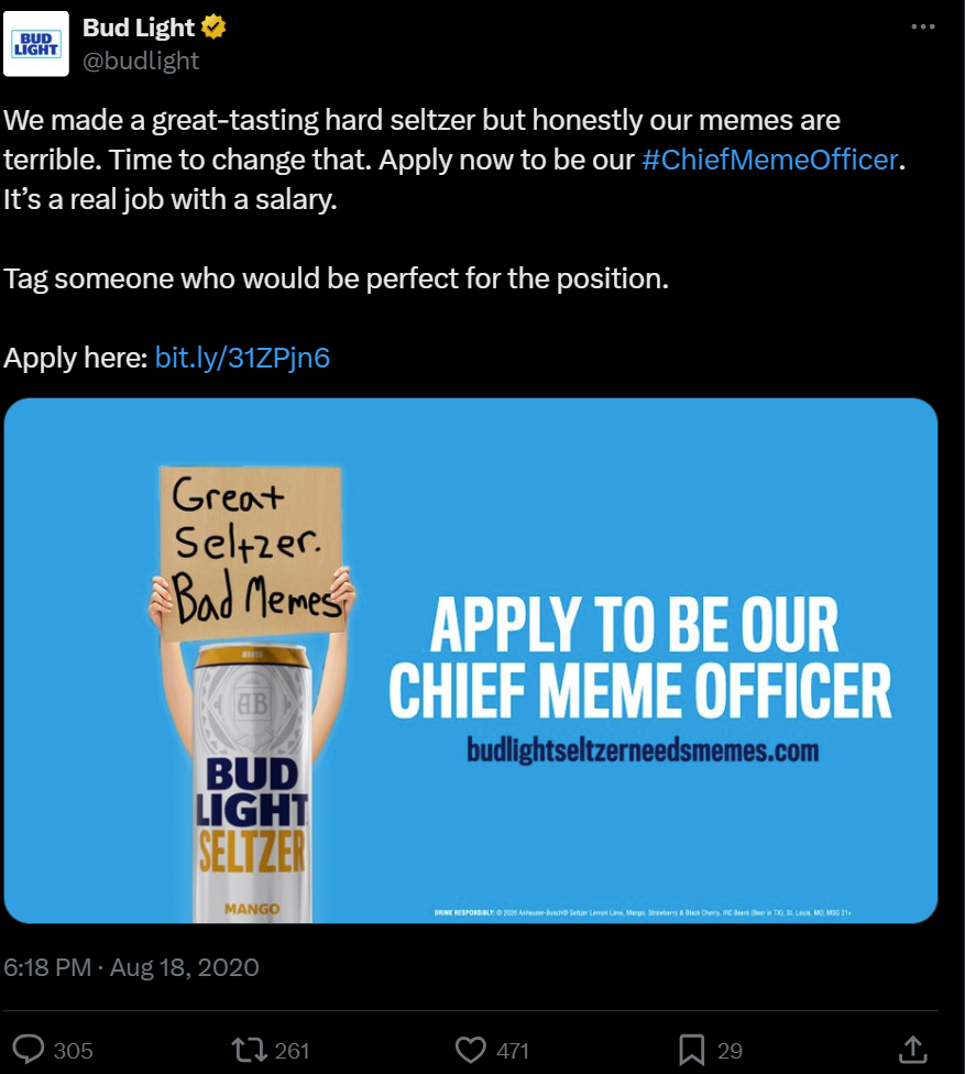 social media recruiting example 1