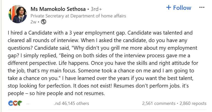 Recruitment social media campaign example
