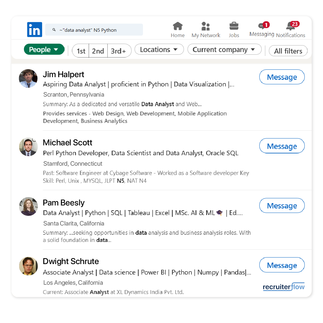 proximity operations - boolean search in recruitment 