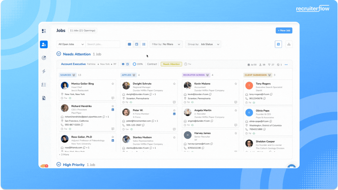 Enable or disable candidate profiles onto the client portal