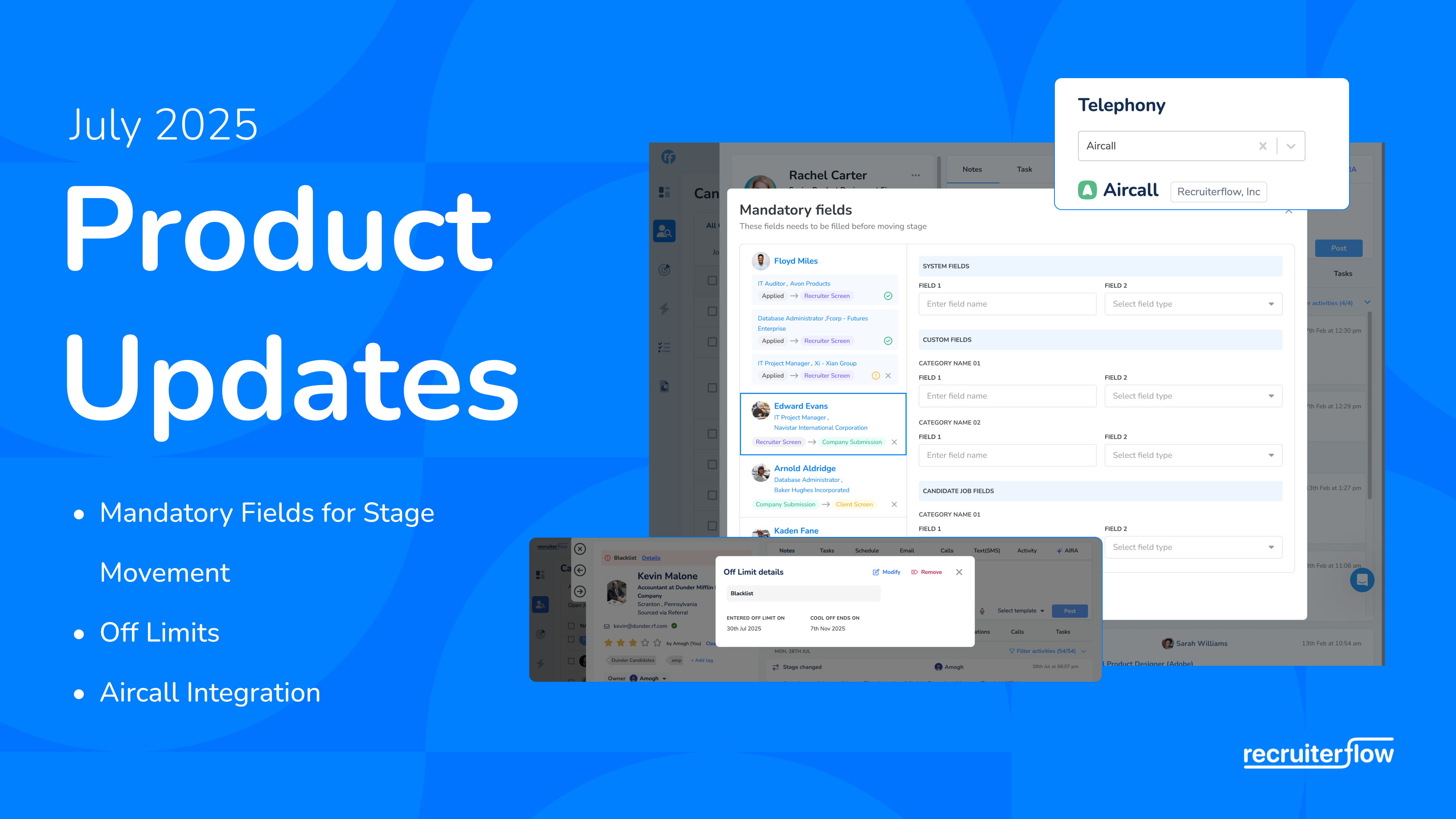 Recruiterflow July 2025 Product Updates