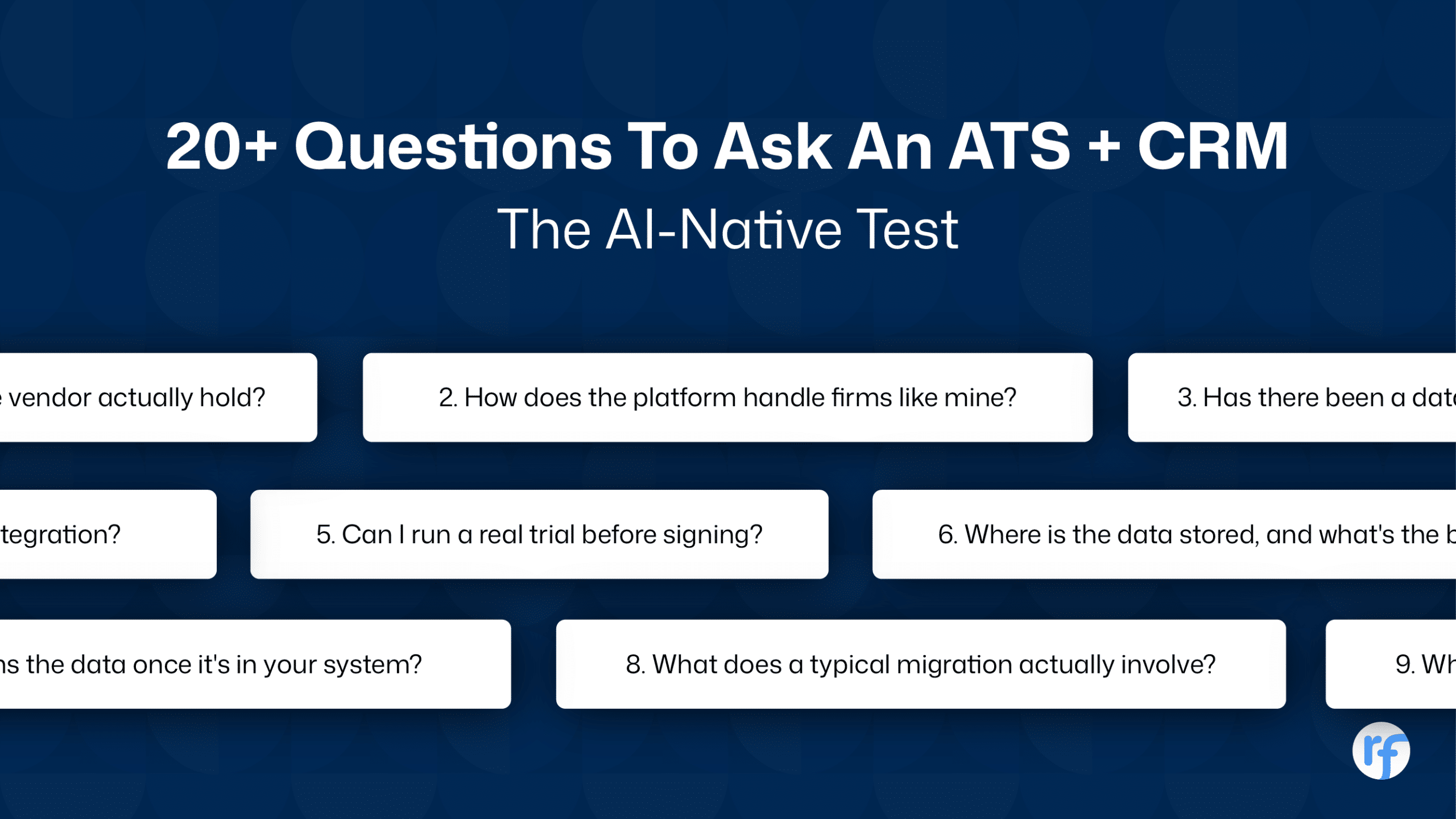 20+ Questions To Ask An ATS + CRM: The AI-Native Test
