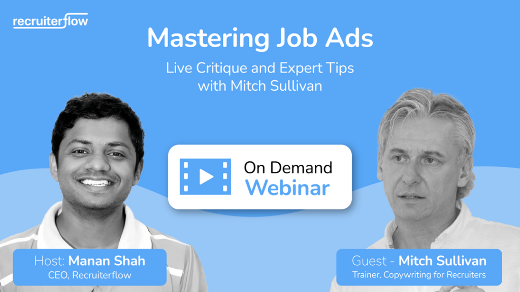 Are Your Job Ads Underperforming? Let Mitch Sullivan Show You How to Fix Them!