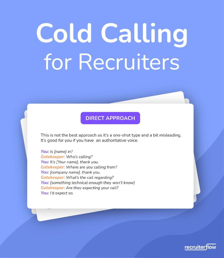 cold calling for recruiters