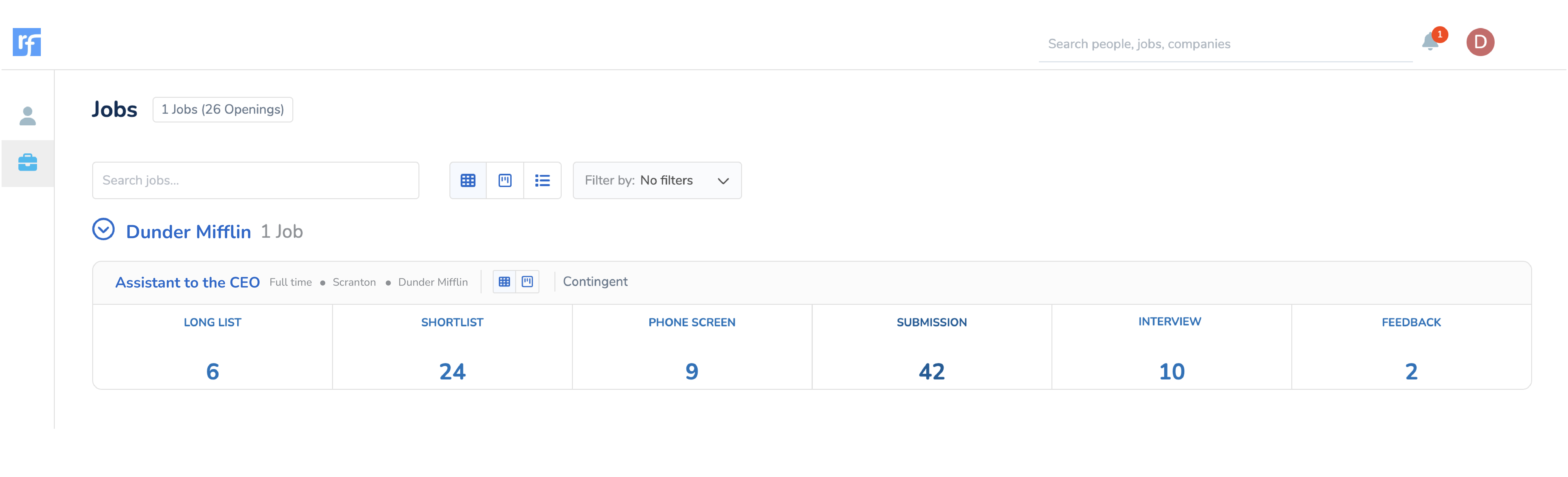 Client Portal on Recruiterflow