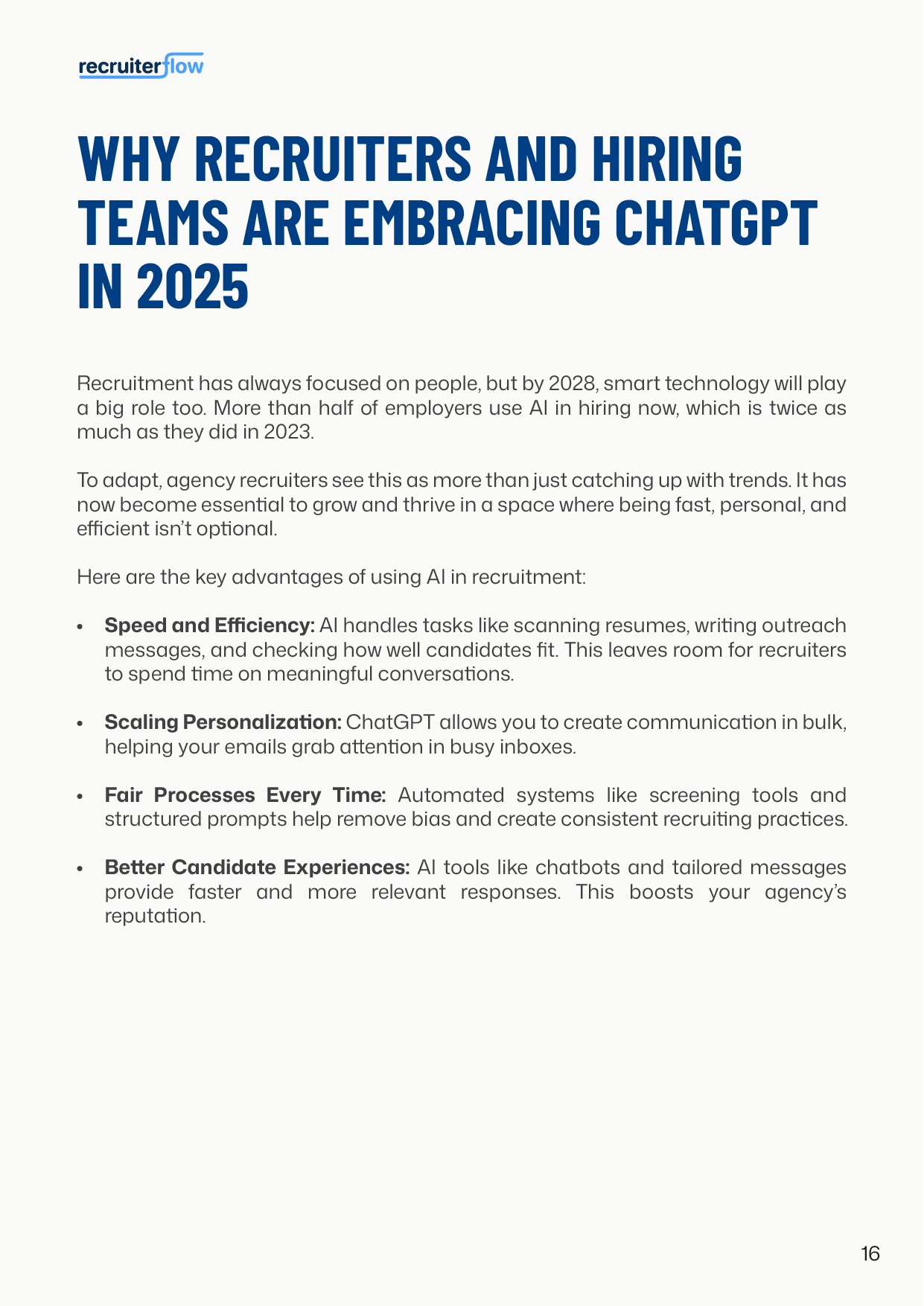 Why recruiters should use chatgpt in 2025
